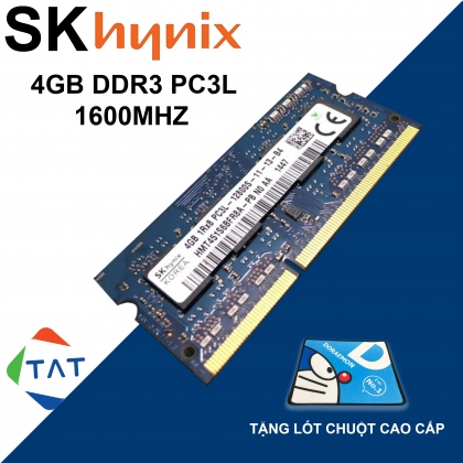 RAM Laptop Sk Hynix 4GB DDR3 1600MHz PC3L-12800 1.35V Bảo Hành 12 Tháng 1 Đổi 1