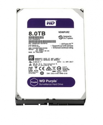 Ổ cứng WD HDD Purple tím 8TB 3.5"inch SATA3 128MB