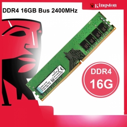 RAM PC Kingston 16GB DDR4 Bus 2400MHz Bảo Hành 36 Tháng 1 Đổi 1