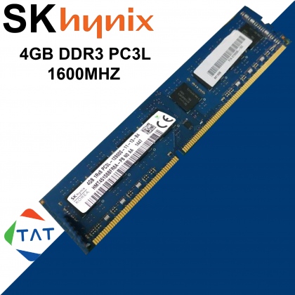 RAM SK Hynix 4GB DDR3 Bus 1600MHz PC3L-12800U 1.35V Udimm Dùng Cho Máy Tính Để Bàn PC Desktop Bảo Hành 36 Tháng 1 Đổi 1 Giá Rẻ Nhất