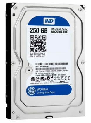 Ổ Cứng HDD 250GB Western Blue 7200Rpm SATA3 6Gbs 3.5"inch