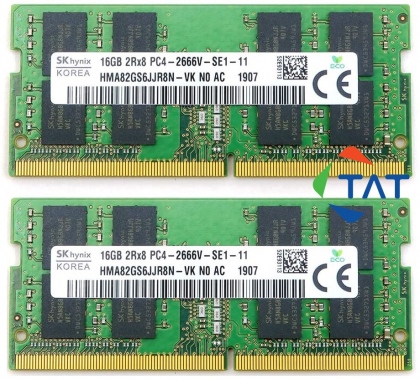 Ram Laptop 16GB DDR4 SK Hynix 2666MHz HMA82GS6JJR8N-VK Bảo Hành 12 Tháng 1 Đổi 1