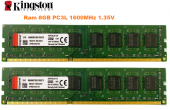RAM Kingston 8GB DDR3 Bus 1600MHz 1.35V PC3L-12800