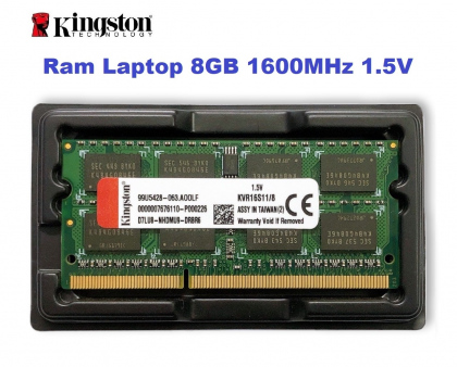 Ram Laptop Kingston DDR3 8GB Bus 1600MHz PC3-12800 1.5V Bảo Hành 36 Tháng 1 Đổi 1