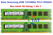 RAM PC 8GB 1333MHz DDR3 Samsung Kingston Hynix PC3-10600 1.5V Bảo Hành 36 Tháng 1 Đổi 1