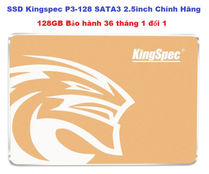 SSD Kingspec 128GB SATA3 2.5 inch P3-128 chính hãng Bảo Hành 12 Tháng
